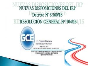 LEGISLACION IRP Ley N 2 42104 art 10