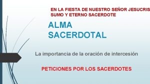 Funciones de los sacerdotes