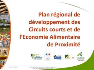 Plan rgional de dveloppement des Circuits courts et