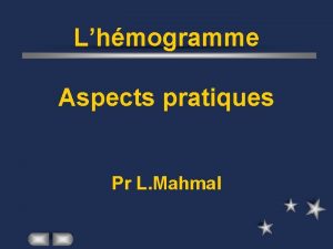 Lhmogramme Aspects pratiques Pr L Mahmal Mthode classique
