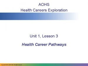 Career exploration unit