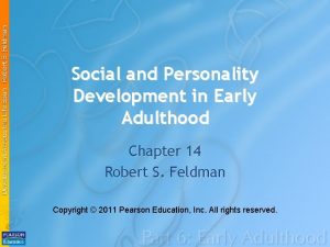 Social and personality development in early adulthood