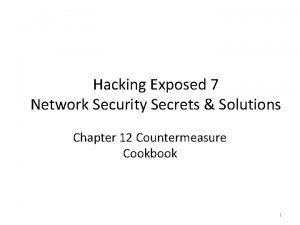 Hacking Exposed 7 Network Security Secrets Solutions Chapter