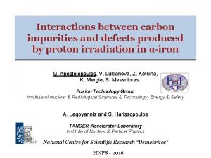 Interactions between carbon impurities and defects produced by