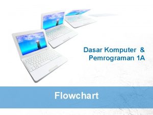 Dasar Komputer Pemrograman 1 A Flowchart Flowchart Baganbagan