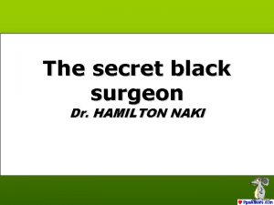 Dr hamilton