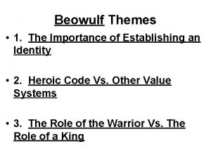 Beowulf themes