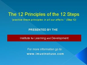 Spiritual principles of the 12 steps