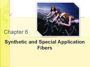 Chapter 6 Synthetic and Special Application Fibers Synthetic