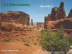 3 2 Differentiability Arches National Park Photo by