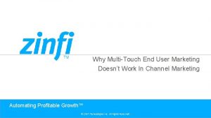 Why MultiTouch End User Marketing Doesnt Work In