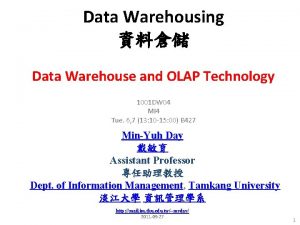 Data warehouse and olap technology