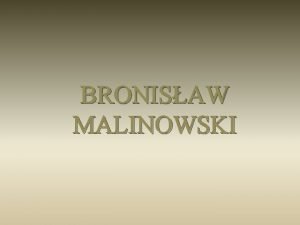 Bronisław malinowski moskwa 1980