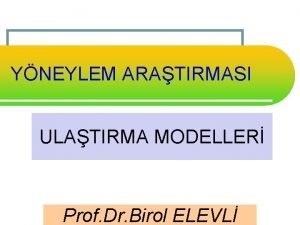 Dengelenmiş ulaştırma modeli