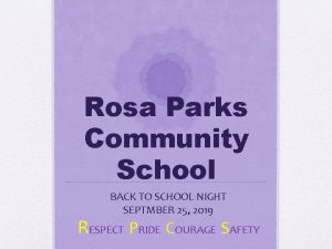 Rosa parks community school