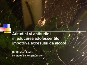 Atitudini si aptitudini in educarea adolescentilor impotriva excesului