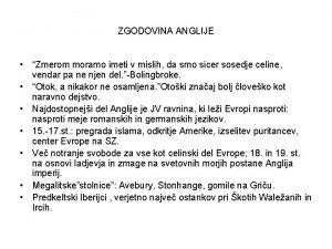 Zgodovina anglije