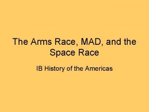 Mad arms race Mad arms race