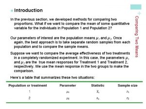 What is parameter of interest