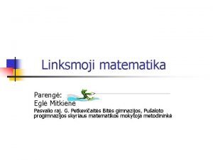 Linksmoji matematika