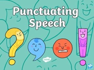 Rules for speech punctuation