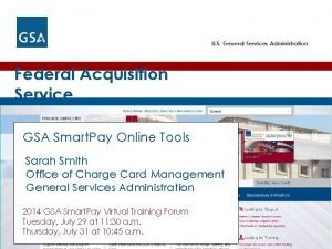 U S General Services Administration Federal Acquisition Service