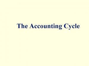 Process of accounting