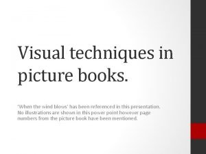 Visual techniques in images