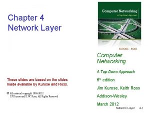 Computer network a top down approach