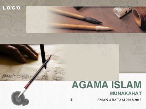 LOGO AGAMA ISLAM MUNAKAHAT SMAN 4 BATAM 20122013