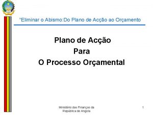 Eliminar o Abismo Do Plano de Aco ao