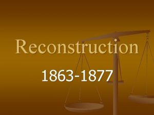 Presidential and congressional reconstruction venn diagram