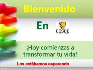 Bienvenido En Hoy comienzas a transformar tu vida