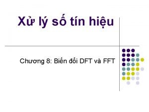 Biến đổi fourier