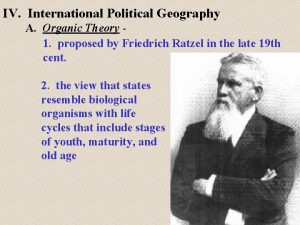 Friedrich ratzel organic theory