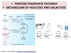 Pentose phosphate pathway summary