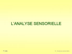 Analyse sensorielle biscuit