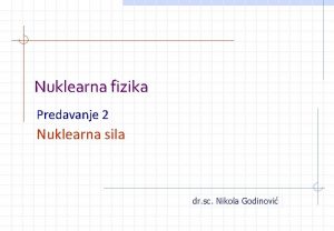 Nuklearna fizika formule