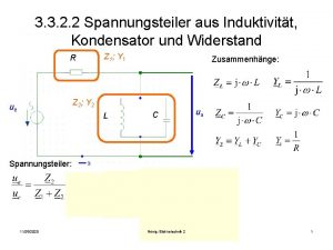 Spannungsteiler kondensator