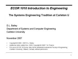 Computer systems engineering carleton