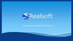 Realsoft attendance management software download