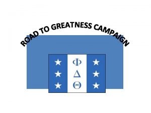 Road to Greatness Campaign Recolonization Cultural Revamp Recruiting