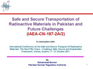 Secure transportation pakistan