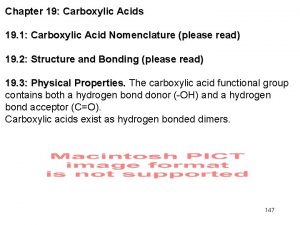 Chapter 19 Carboxylic Acids 19 1 Carboxylic Acid