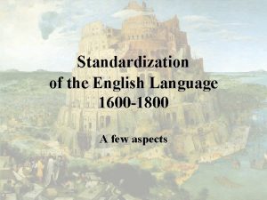 How to pronounce standardization