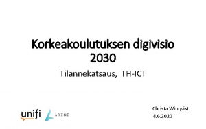 Korkeakoulujen digivisio 2030