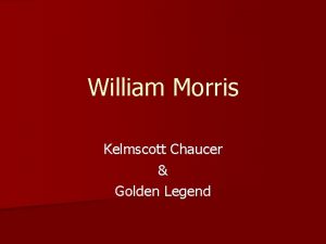 Golden type william morris Golden type william morris