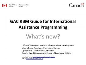 Gac rbm guide