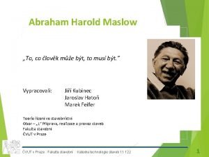 Abraham Harold Maslow To co lovk me bt