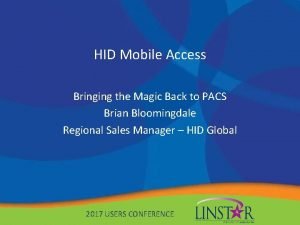 Hid mobile access portal